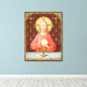 Jesus Instituting Heilige Communion (SAU 045) Canvas Afdruk (Insitu (Houten vloer))