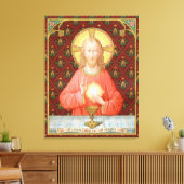 Jesus Instituting Heilige Communion (SAU 045) Canvas Afdruk (Insitu (Woonkamer))