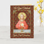 Jesus Instituting Heilige Communion (SAU 045) Kaart (Gele Bloem)