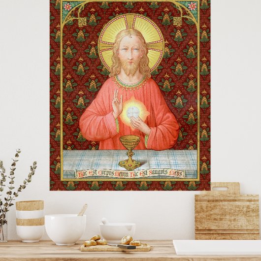 Jesus Instituting Heilige Communion (SAU 045) Poster (Keuken)