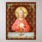 Jesus Instituting Heilige Communion (SAU 045) Poster (Voorkant)