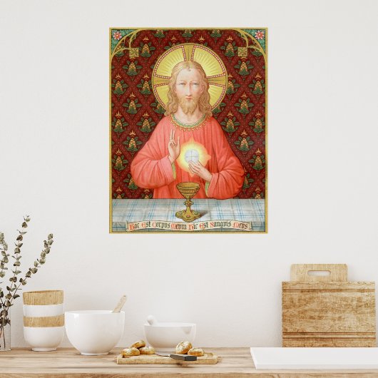 Jesus Instituting Heilige Communion (SAU 045) Poster (Keuken)