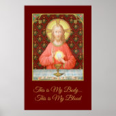 Jesus Instituting Heilige Communion (SAU 045) Poster (Voorkant)