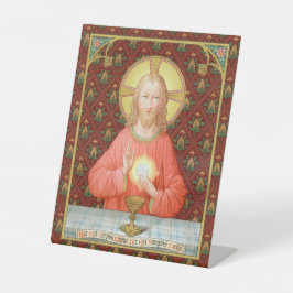Jesus Instituting Heilige Communion (SAU 045) Reclamebord Met Voetstuk