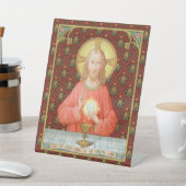 Jesus Instituting Heilige Communion (SAU 045) Reclamebord Met Voetstuk (Insitu)