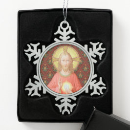 Jesus Instituting Heilige Communion (SAU 045) Tin Sneeuwvlok Ornament