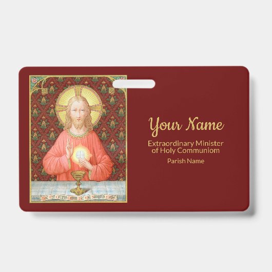 Jesus Instituting the Eucharist (SAU45; voor EMHCs Badge (Voorkant)