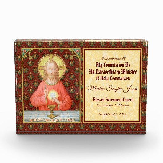 Jesus Instituting the Eucharist (SAU45; voor EMHCs Fotoblokken (Voorkant)