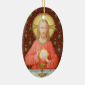 Jesus Instituting the Eucharist (SAU 045) Keramisch Ornament (Rechts)