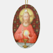 Jesus Instituting the Eucharist (SAU 045) Keramisch Ornament (Links)