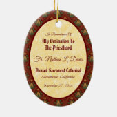 Jesus Instituting the Eucharist (SAU 045) Keramisch Ornament (Achterkant)