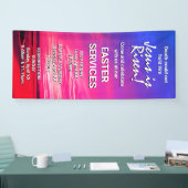 JESUS IS AANGEWEZEN APPARATEN VOOR Easter CHURCH S Spandoek (Beurs)