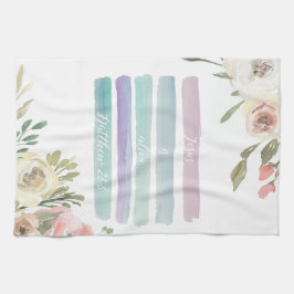 Jesus is Alive Waterverf Floral Towel Theedoek