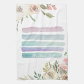 Jesus is Alive Waterverf Floral Towel Theedoek (Verticaal)