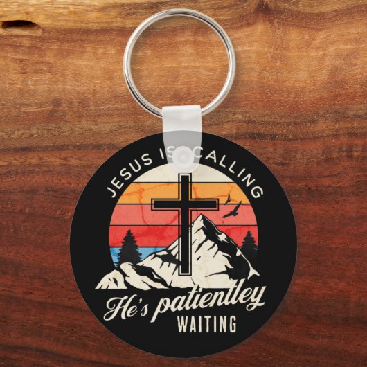 Jesus is calling sleutelhanger (Voorkant)