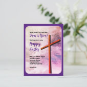 JESUS IS Christelijke Pasen RISEN Feestdagenkaart (Staand voorkant)