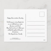 JESUS IS Christelijke Pasen RISEN Feestdagenkaart (Achterkant)