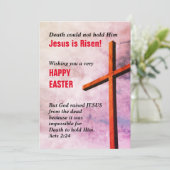 JESUS IS Christelijke Pasen RISEN Feestdagenkaart (Staand voorkant)