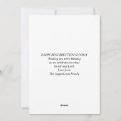 JESUS IS Christelijke Pasen RISEN Feestdagenkaart (Achterkant)