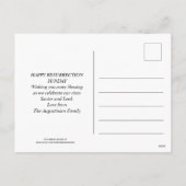 JESUS IS Christelijke Pasen RISEN Feestdagenkaart (Achterkant)