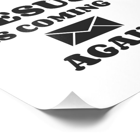 JESUS IS COMING AGAIN FOTO AFDRUK (Hoek)