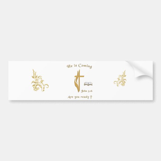 Jesus is coming bumpersticker (Voorkant)