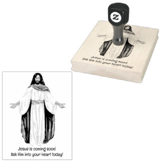 Jesus is coming! rubberstempel