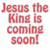 Jesus is coming sticker (Voorkant)