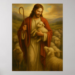 Jesus Is de Herder #3™ LDS Muur Kunst Poster