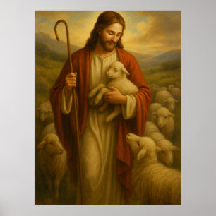 Jesus Is de Herder #3™ LDS Muur Kunst Poster