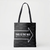 JESUS IS DE MANIER WAAROP Christelijke Bijbelversi Tote Bag (Voorkant)