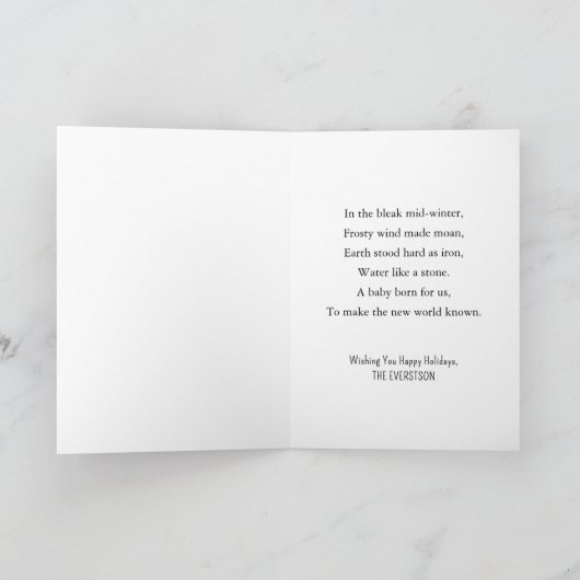 Jesus is de reden achter het seizoen kerstkaart kaart (Binnen)