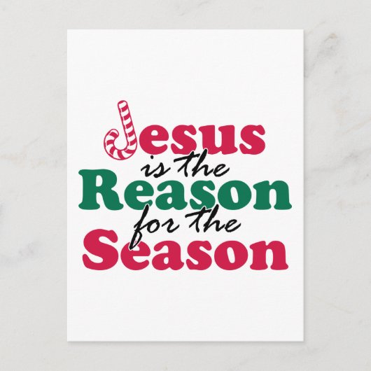 Jesus is de Reden Briefkaart (Voorkant)