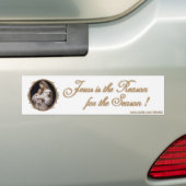 JESUS IS DE REDEN BUMPERSTICKER (Op auto)