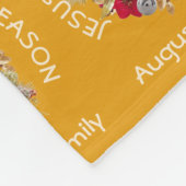 JESUS IS DE REDEN Christelijk Fleece Deken (Hoek)