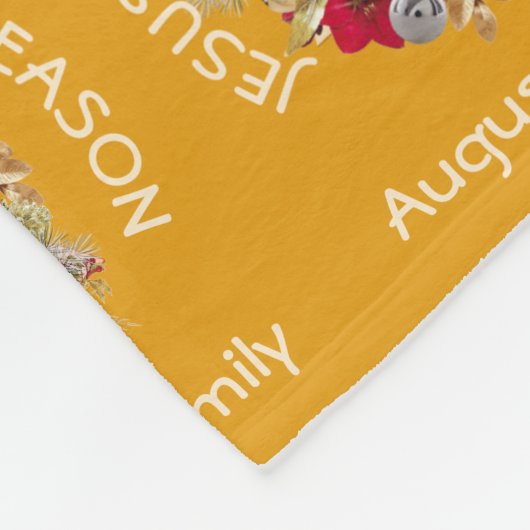 JESUS IS DE REDEN Christelijk Fleece Deken (Hoek)