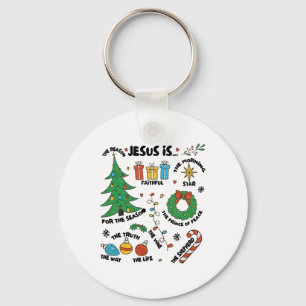 Jesus is de reden Funny Kerstmis Xmas Vakantie Sleutelhanger