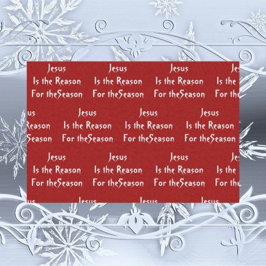 Jesus is de reden Tissue Paper Kerstmis Tissuepapier