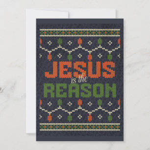Jesus is de reden van de kerstvakantie feestdagenkaart