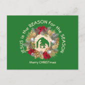 JESUS IS DE REDEN VAN HET Briefkaart VOOR kerstfee (Voorkant)