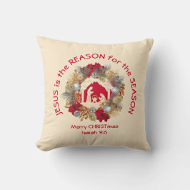 JESUS IS DE REDEN VAN HET Sierkussen VOOR Kerstmis