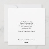 JESUS IS DE REDEN VOOR Blauwgroen kerst Feestdagenkaart (Achterkant)