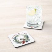 JESUS IS DE REDEN VOOR DE SASON-kerstcitaat Bier Onderzetter (Rechterzijde)