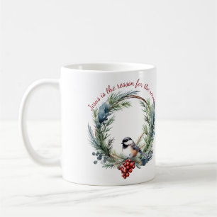 JESUS IS DE REDEN VOOR DE SASON-kerstcitaat Koffiemok