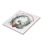 JESUS IS DE REDEN VOOR DE SASON-kerstcitaat Tegeltje (Zijkant)