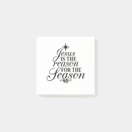 Jesus Is De Reden Voor Het Kerstseizoen  Post-it® Notes (Voorkant)