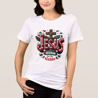 Jesus Is De Reden Voor Het Seizoen Christelijk Tri-Blend Shirt