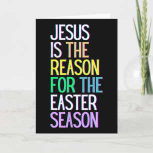 Jesus Is De Reden Voor Het Seizoen Gelukkig Opstan Kaart