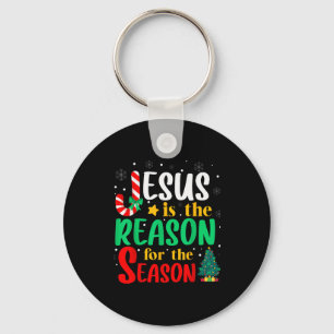 Jesus Is De Reden Voor Het Seizoen Kerstmis Chris Sleutelhanger