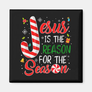 Jesus Is De Reden Voor Het Seizoen Kerstmis Pyjama Magneet